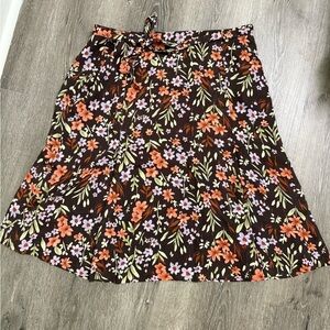 NORTONMCNAUGHTON Y2K Vintage MIDI Skirt All Over Floral Fairy Forest Size 16